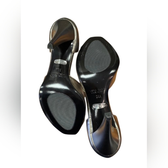 Verdecchia & Mainqua NWT High Heel Silver Leather Size 38 1/2 - Picture 7 of 8